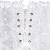 Corset blanc brodé - Corsets pour travestis Corset blanc brodé - Corsets pour travestis