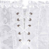 White embroidered corset - Corsets for cross-dressers White embroidered corset - Corsets for cross-dressers