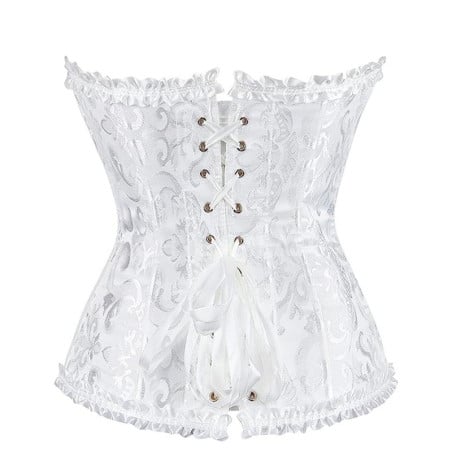 White embroidered corset - Corsets