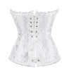 Corset blanc brodé - Corsets pour travestis