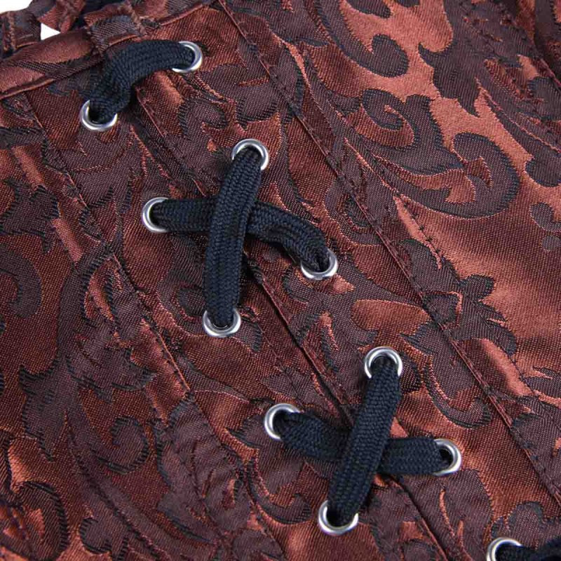 Embroidered Victorian Corset - Corsets for cross-dressers