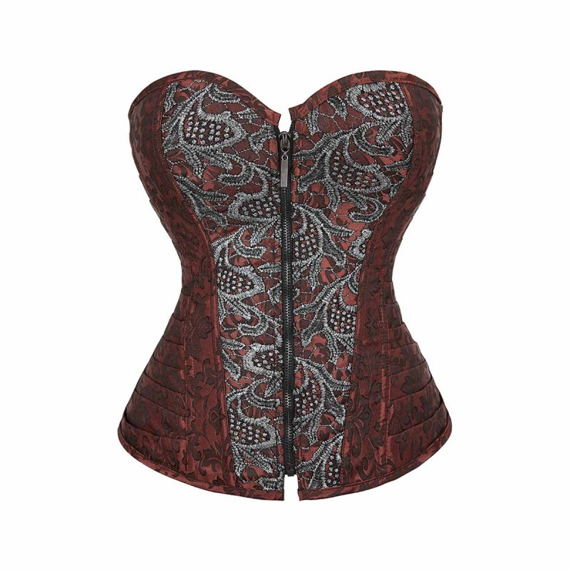 Embroidered Victorian Corset - Corsets for cross-dressers