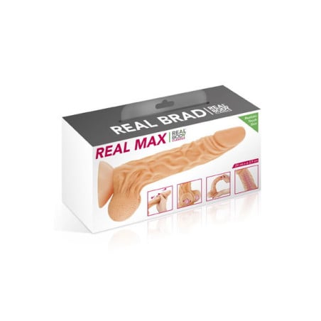 Gode ventouse Real Max 22 cm - Godes ventouses pour travestis