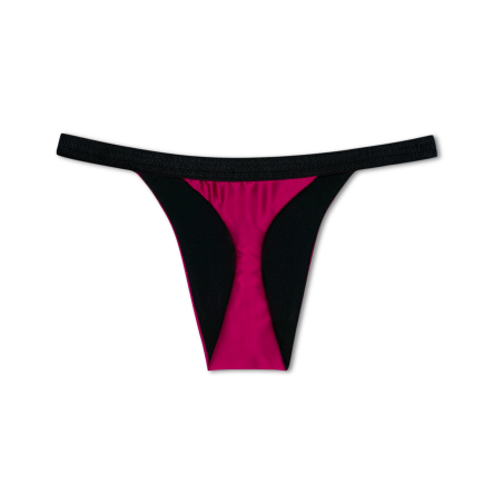 Divine Satin Pink Passion Thong - Tucking