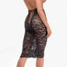 Jupe midi dentelle noire lacée - Jupes pour travestis Jupe midi dentelle noire lacée - Jupes pour travestis