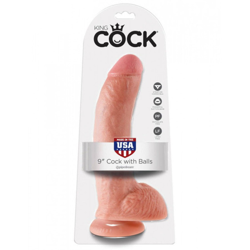 Realistic suction cup dildo 23 cm - Realistic dildos for cross-dressers
