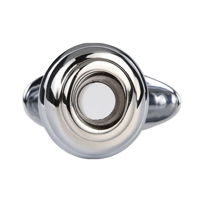 Plug Tunnel en métal Out Butt 6 x 4 cm - Plugs anals tunnel for cross-dressers