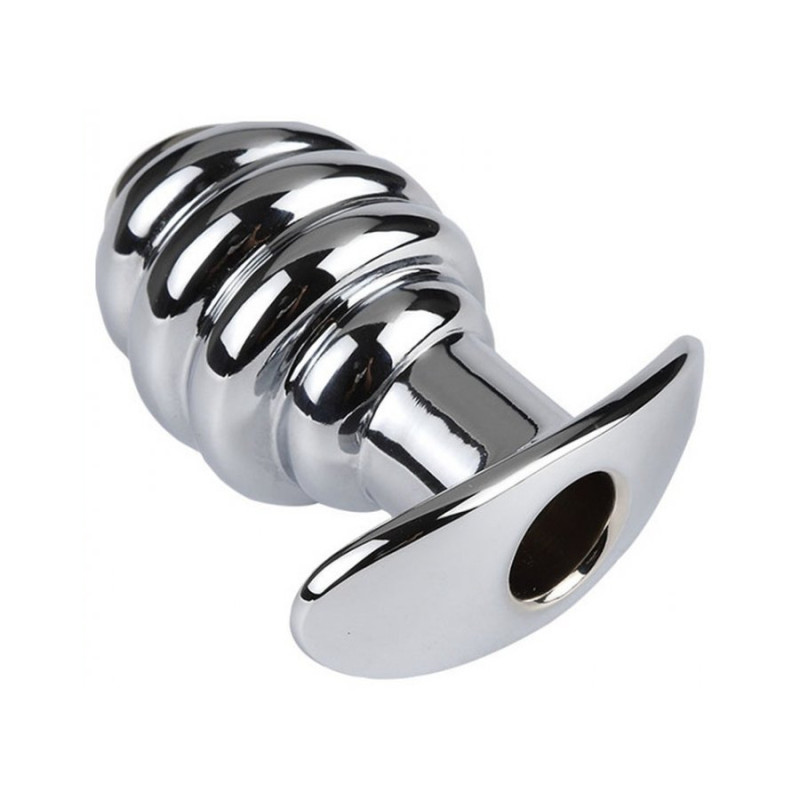 Plug Tunnel en métal Out Butt 6 x 4 cm - Plugs anals tunnel for cross-dressers