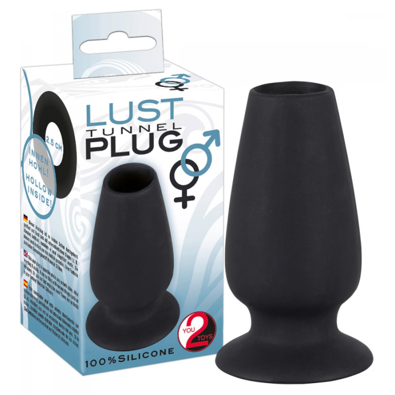 Plug Tunnel en silicone Lust 10 x 5cm - Plugs anals tunnel for cross-dressers