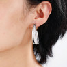 Mini hoop earrings with silver clips - Clip earrings Mini hoop earrings with silver clips - Clip earrings