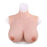 Bust realistic breasts cotton high collar - Silicone breast combinations for cross-dressers Bust realistic breasts cotton high collar - Silicone breast combinations for cross-dressers