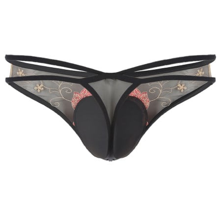 Black gaff thong Sissy Tulipe - Gaff lingerie