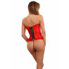 Corset rouge en simili - Corsets pour travestis Corset rouge en simili - Corsets pour travestis