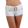 Short blanc avec ceinture - Jupes pour travestis Short blanc avec ceinture - Jupes pour travestis