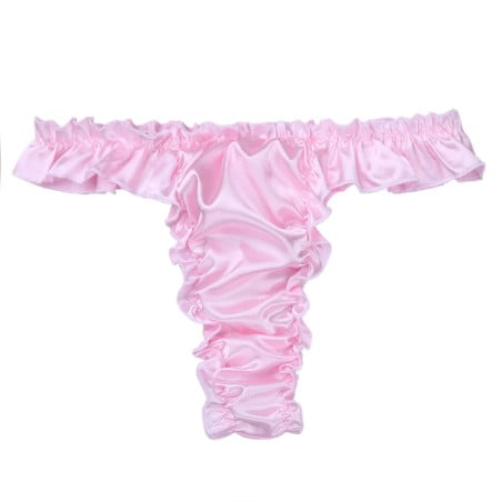 Culotte sissy satin rose - Culottes / Strings