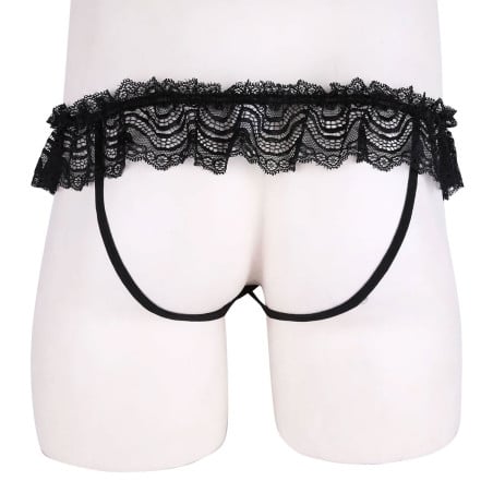 Black Sissy thong with knots - Panties & Thongs