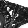 Black sexy panties in zipped wetlook - Panties & Thongs for cross-dressers Black sexy panties in zipped wetlook - Panties & Thongs for cross-dressers
