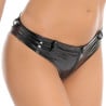 Culotte sexy noire en wetlook zippée - Culottes / Strings Culotte sexy noire en wetlook zippée - Culottes / Strings