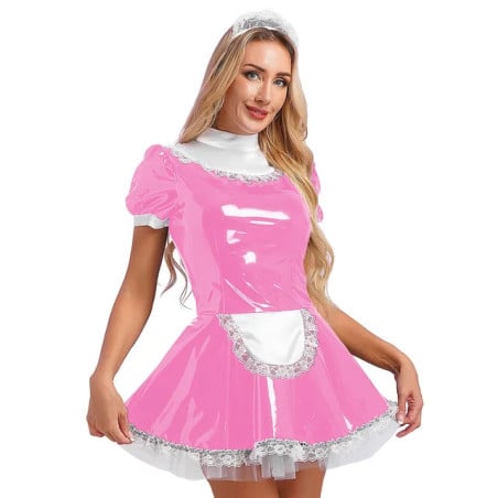 Costume Sissy Grande Taille Rose - Déguisements Sissy