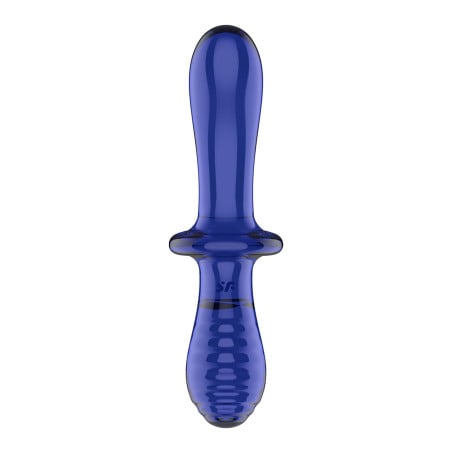 Double Crystal blue Satisfyer - Godes anals pour travestis