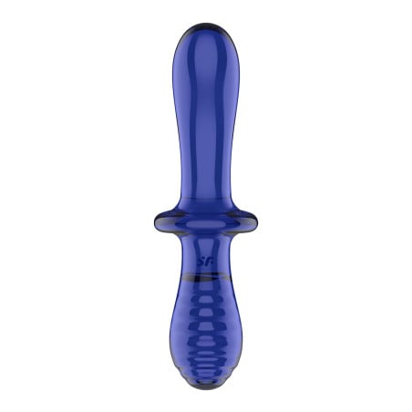 Double Crystal blue Satisfyer - Godes anals pour travestis