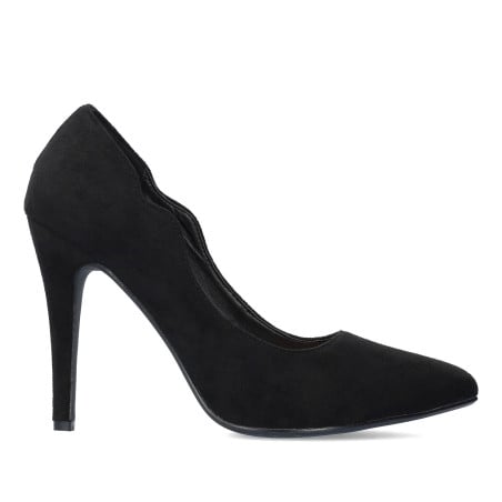 Black suede stiletto pumps - Pumps