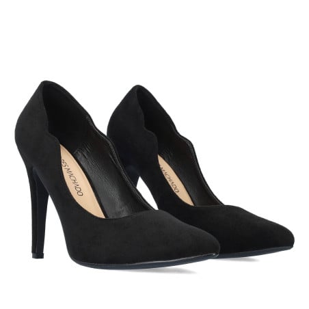 Black suede stiletto pumps - Pumps