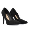 Escarpins stiletto daim noir - Escarpins grandes tailles pour travestis Escarpins stiletto daim noir - Escarpins grandes tailles pour travestis