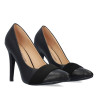 Black bi-material pumps 12 cm - Pumps Black bi-material pumps 12 cm - Pumps