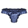 Blue satin sissy panties - Panties & Thongs for cross-dressers Blue satin sissy panties - Panties & Thongs for cross-dressers