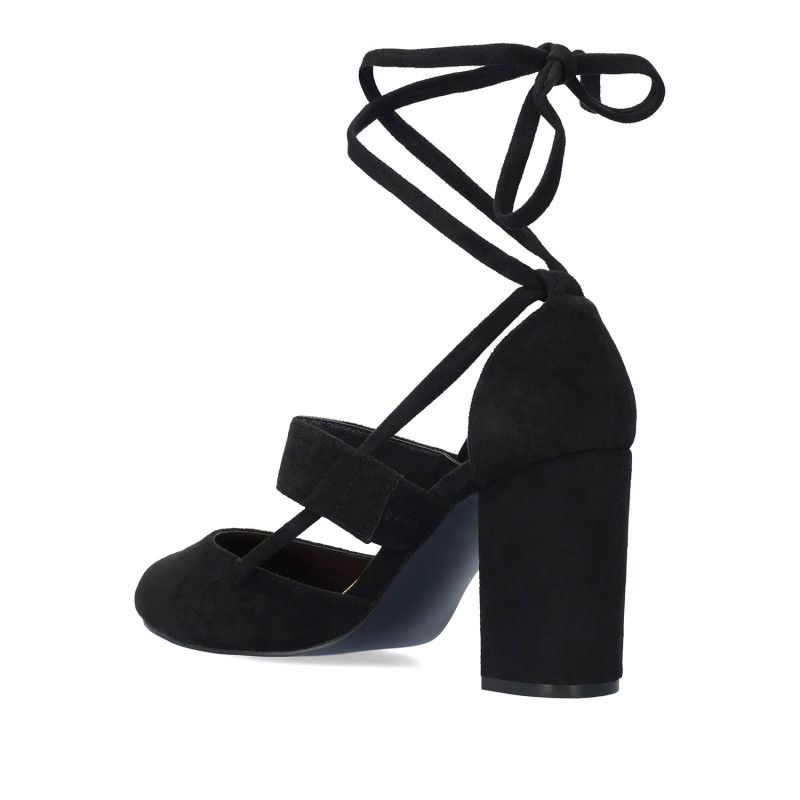 Sandales noires à lacets - Open hells and mules