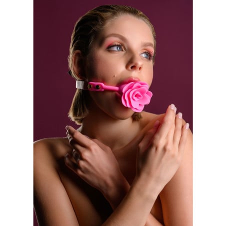 Malibu Rose Ball Gag - Ball gags for cross-dressers