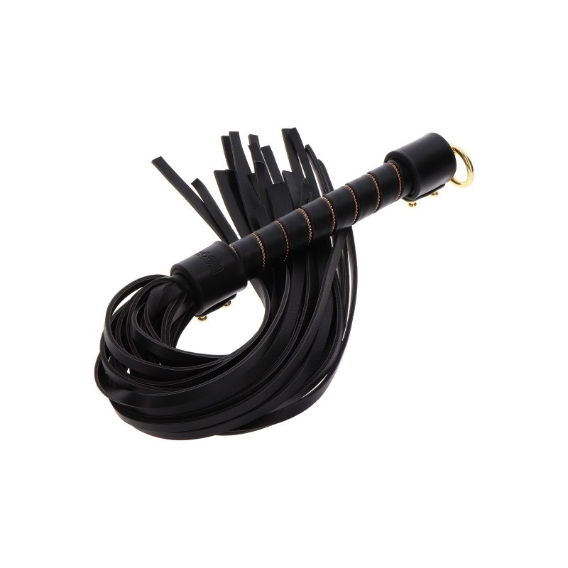 Vogue Black Leather Whip - Whips for cross-dressers