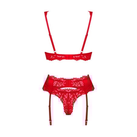 Ensemble 3 pièces Amor Cherris - Ensemble lingerie sexy pour travestis Ensemble 3 pièces Amor Cherris - Ensemble lingerie sexy pour travestis