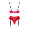 Ensemble 3 pièces Amor Cherris - Ensemble lingerie sexy pour travestis Ensemble 3 pièces Amor Cherris - Ensemble lingerie sexy pour travestis