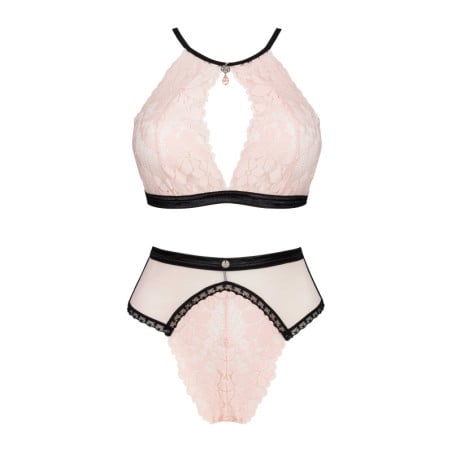 Ensemble rose Lilines - Ensemble lingerie sexy pour travestis Ensemble rose Lilines - Ensemble lingerie sexy pour travestis