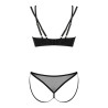 Ensemble noir Nesari - Ensemble lingerie sexy pour travestis Ensemble noir Nesari - Ensemble lingerie sexy pour travestis