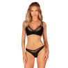 Ensemble noir Nesari - Ensemble lingerie sexy pour travestis Ensemble noir Nesari - Ensemble lingerie sexy pour travestis