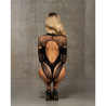 Black Bodysuit with Geometric Pattern - Sexy bodysuits for cross-dressers Black Bodysuit with Geometric Pattern - Sexy bodysuits for cross-dressers