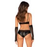 Mitaines noires résilles mozaique - Mitaines pour travestis Mitaines noires résilles mozaique - Mitaines pour travestis