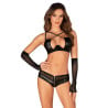 Mitaines noires résilles mozaique - Mitaines pour travestis Mitaines noires résilles mozaique - Mitaines pour travestis