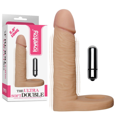 Ultra Soft Double Vibrating Penetrator - Double dildos for cross-dressers