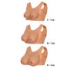 Round neck fake breasts jumpsuit - Silicone breast combinations for cross-dressers