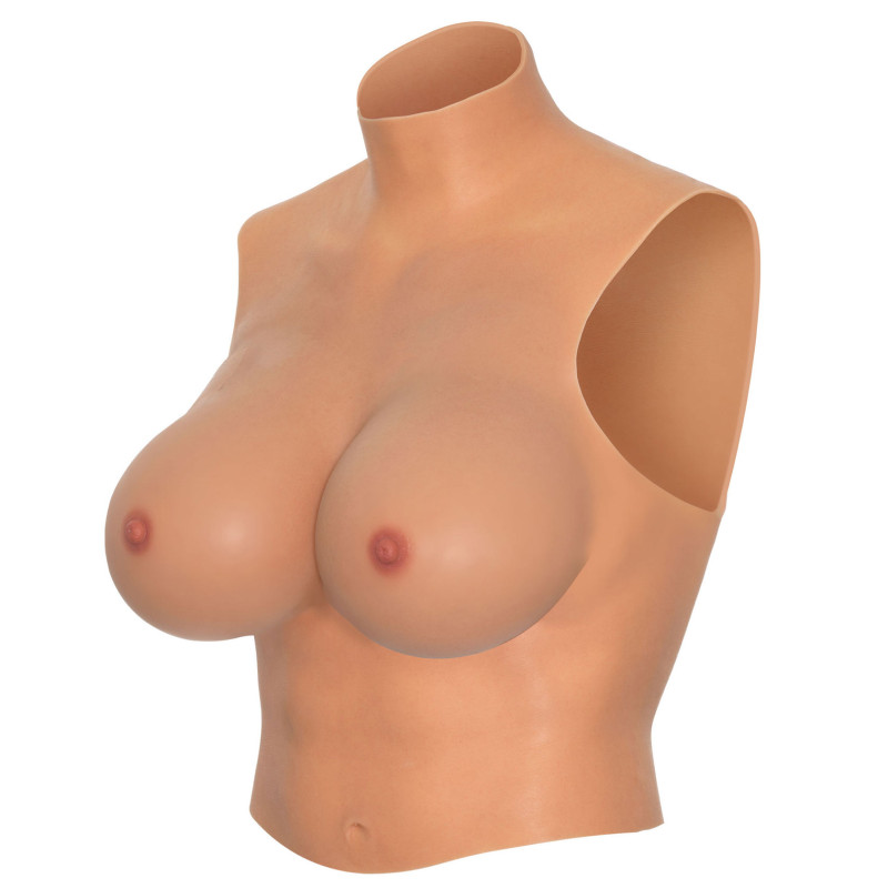 Long silicone suit E - Silicone breast combinations for cross-dressers