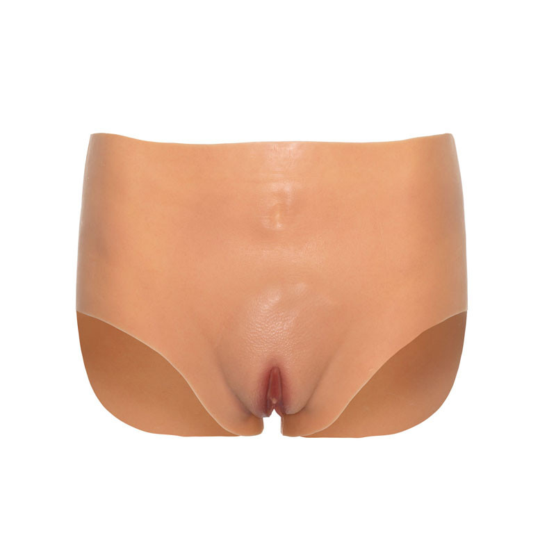 Penetrable High Waist Fake Vagina Briefs - Fake Vagina