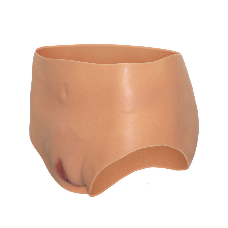 Penetrable High Waist Fake Vagina Briefs - Fake Vagina