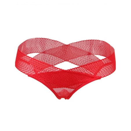 Culotte croisée rouge ouvert sur les fesses - Culottes / Strings Culotte croisée rouge ouvert sur les fesses - Culottes / Strings