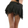Black skirt with double ruffles - Skirts & Shorts Black skirt with double ruffles - Skirts & Shorts