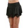 Jupe noire double volants - Jupes pour travestis Jupe noire double volants - Jupes pour travestis
