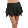 Jupe noire double volants - Jupes pour travestis Jupe noire double volants - Jupes pour travestis